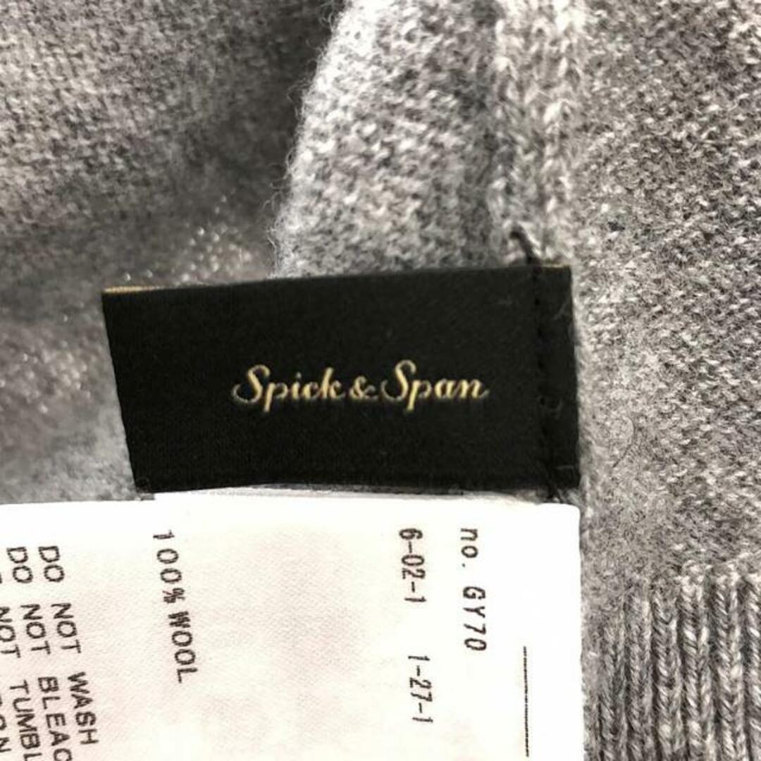 Spick & Span(スピックアンドスパン)の【美品】  Spick and Span / スピックアンドスパン | 2022AW | フレンチロゴニット | グレー | レディース レディースのトップス(ニット/セーター)の商品写真