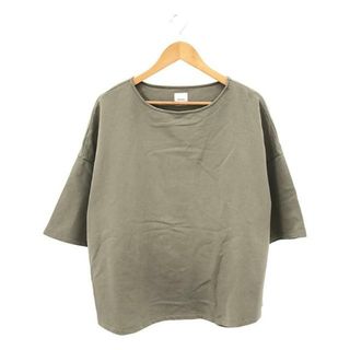 スピックアンドスパン(Spick & Span)のSpick and Span / スピックアンドスパン | 2020SS | ミニ裏毛 ビックTシャツ | F | カーキ | レディース(Tシャツ(半袖/袖なし))