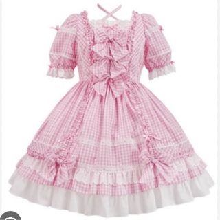 アンジェリックプリティー(Angelic Pretty)のAngelic Pretty sweetフリルワンピース ピンク(ひざ丈ワンピース)