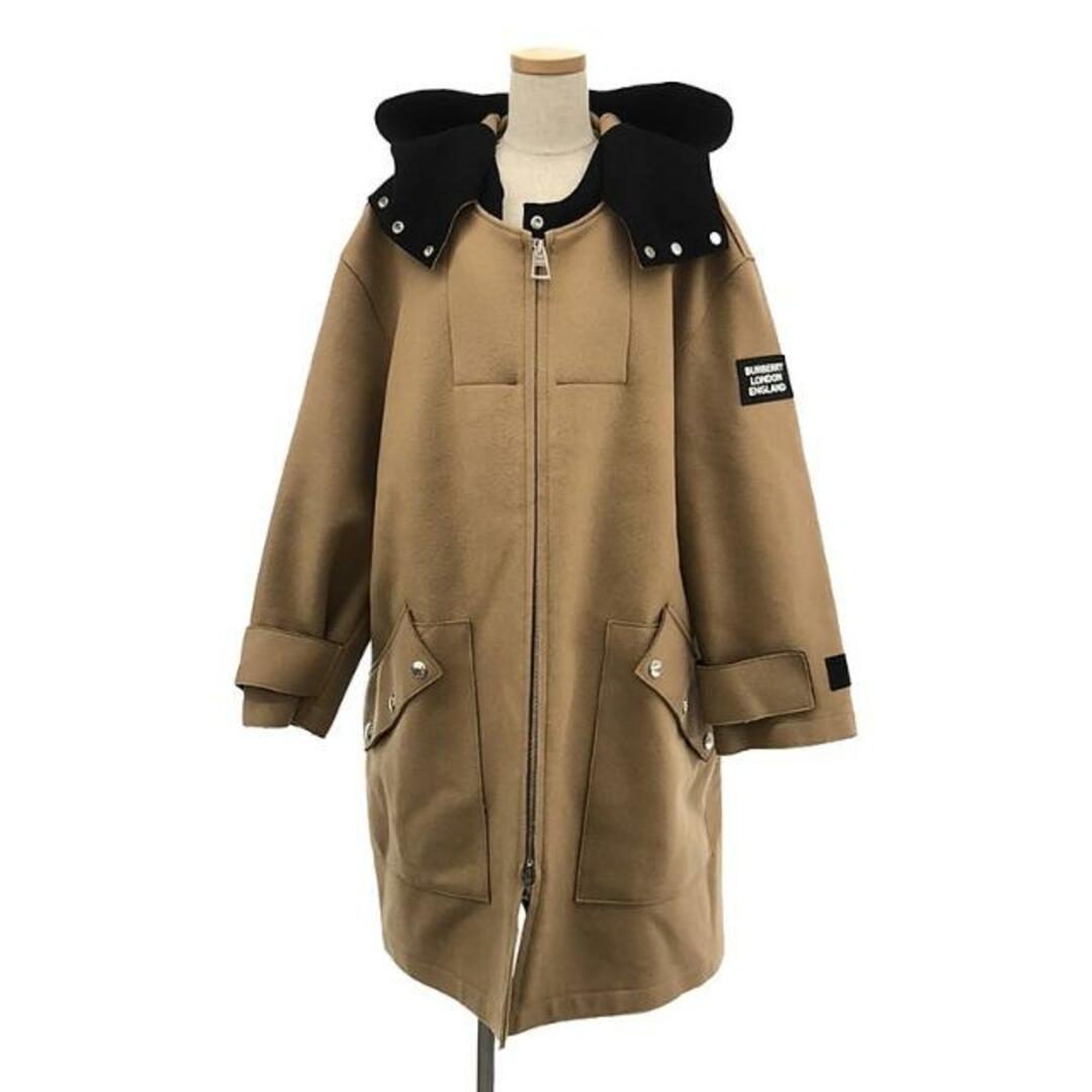 BURBERRY(バーバリー)のBurberry / バーバリー | 2020AW | Lisburn Hooded Parka リスバーン フーデッド ウールブレンドダッフルコート | 44 | ベージュ/ブラック | レディース レディースのジャケット/アウター(その他)の商品写真