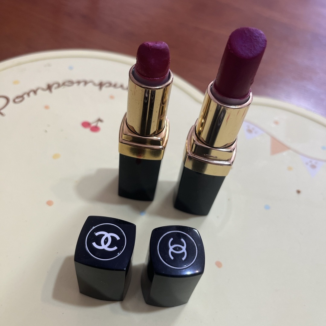 CHANEL(シャネル)のシャネルCHANELの口紅２本セット コスメ/美容のベースメイク/化粧品(口紅)の商品写真