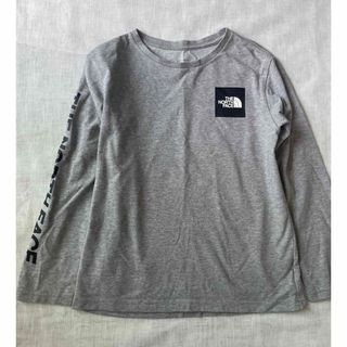 ザノースフェイス(THE NORTH FACE)の専用　ノースフェイス  長袖Tシャツ　140 グレー　袖部分デザイン(Tシャツ/カットソー)