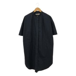 クローク(CLOAK)のKLOKE / クローク | バンドカラー シャツワンピース | S | ネイビー | レディース(ロングワンピース/マキシワンピース)