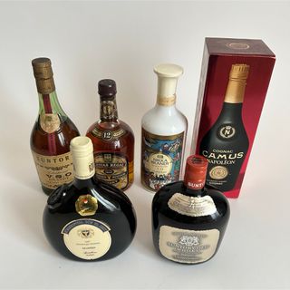 サントリー(サントリー)の【未開栓】古酒 6本セット ウィスキー ブランデー 白ワイン(ウイスキー)