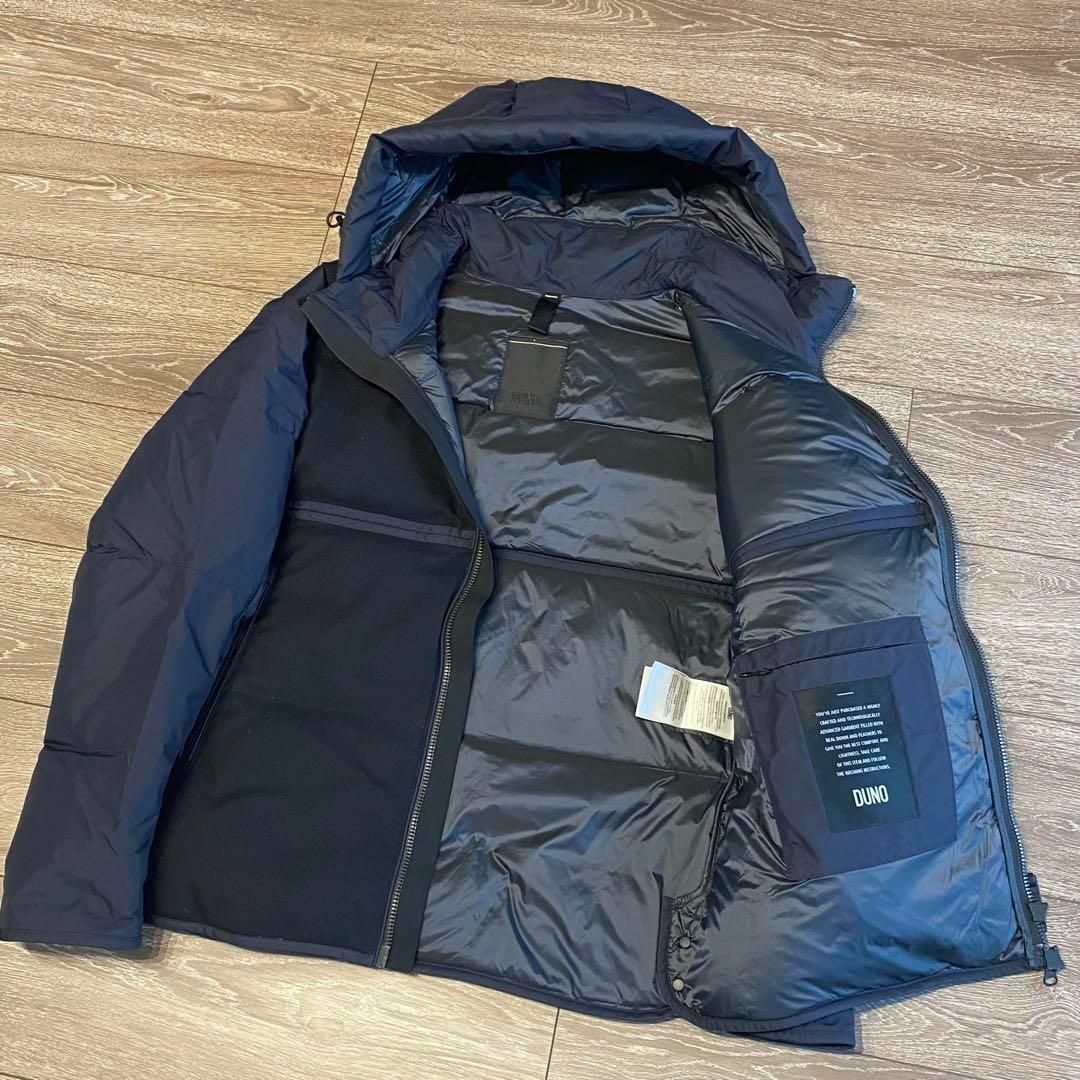 DUNO(デュノ)のデュノ 黒 ダウンジャケット 50サイズ ウール ナイロン切り替え メンズのジャケット/アウター(ダウンジャケット)の商品写真