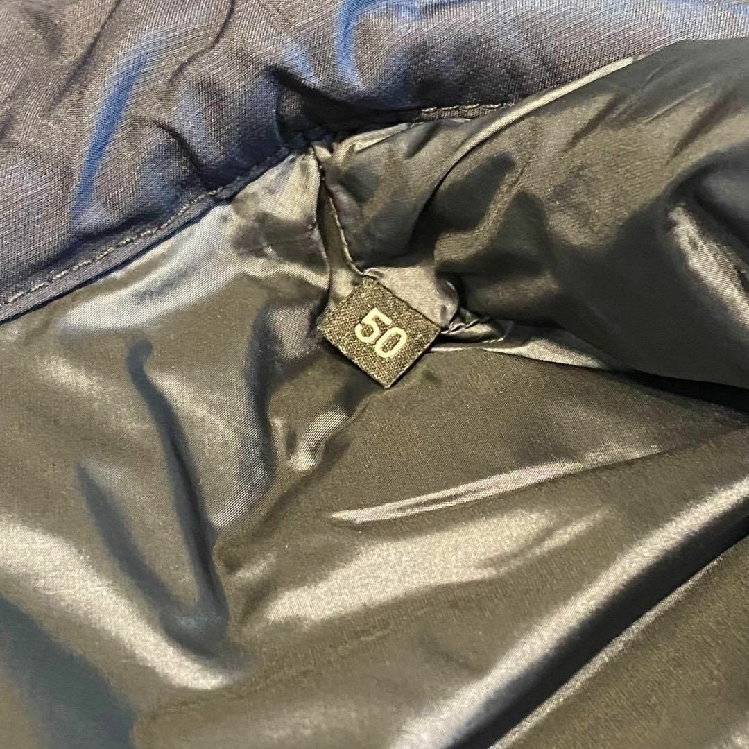 DUNO(デュノ)のデュノ 黒 ダウンジャケット 50サイズ ウール ナイロン切り替え メンズのジャケット/アウター(ダウンジャケット)の商品写真