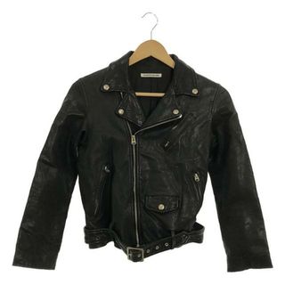 beautiful people - beautiful people / ビューティフルピープル | shrink leather riders jacket ライダースジャケット | 150 | ブラック | レディース