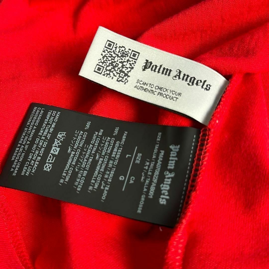 PALM ANGELS(パームエンジェルス)の新品未使用　パームエンジェルス　ロゴT　半袖カットソー　Tシャツ　レッド　L メンズのトップス(Tシャツ/カットソー(半袖/袖なし))の商品写真