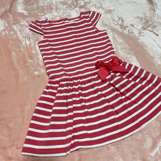 プチバトー(PETIT BATEAU)のプチバトー  ワンピース ボーダー 6ans/116cm(ワンピース)