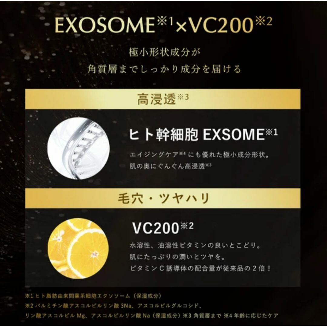 60枚　シシベラ　シートマスク　高濃度VC200×ヒト幹細胞　EXOSOME コスメ/美容のスキンケア/基礎化粧品(パック/フェイスマスク)の商品写真