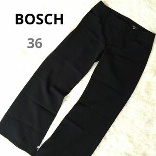 ボッシュ(BOSCH)の【古着】BOSCH センタープレスパンツ　黒　36(カジュアルパンツ)