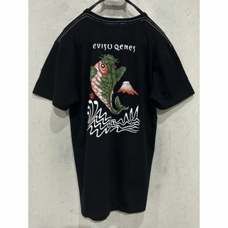 エビス(EVISU)の＊エヴィス EVISU 和柄 魚 富士 プリント 半袖Tシャツ トップス 40(Tシャツ/カットソー(半袖/袖なし))