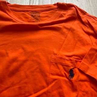 ポロラルフローレン(POLO RALPH LAUREN)のPolo lalph Lauren ポケットTシャツ　オレンジ(Tシャツ/カットソー(半袖/袖なし))