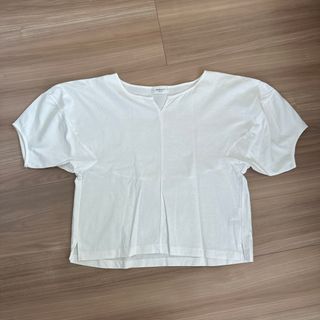 オペークドットクリップ(OPAQUE.CLIP)の半袖 白カットソー(Tシャツ(半袖/袖なし))