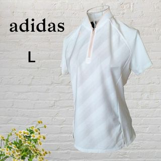 アディダス(adidas)の【新品タグ付き】adidas　アディダス　ポロシャツ　　レディス　L　ゴルフ(ポロシャツ)