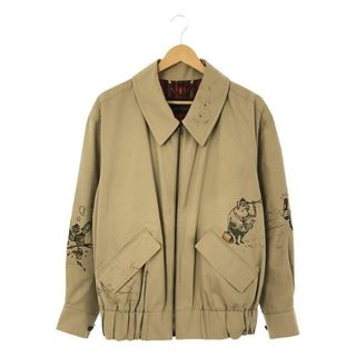 バーバリー(BURBERRY)のBurberry / バーバリー | メモリアル スケッチ プリント ジャケット / 総裏地 タータンチェック | 46 | ベージュ | メンズ(その他)