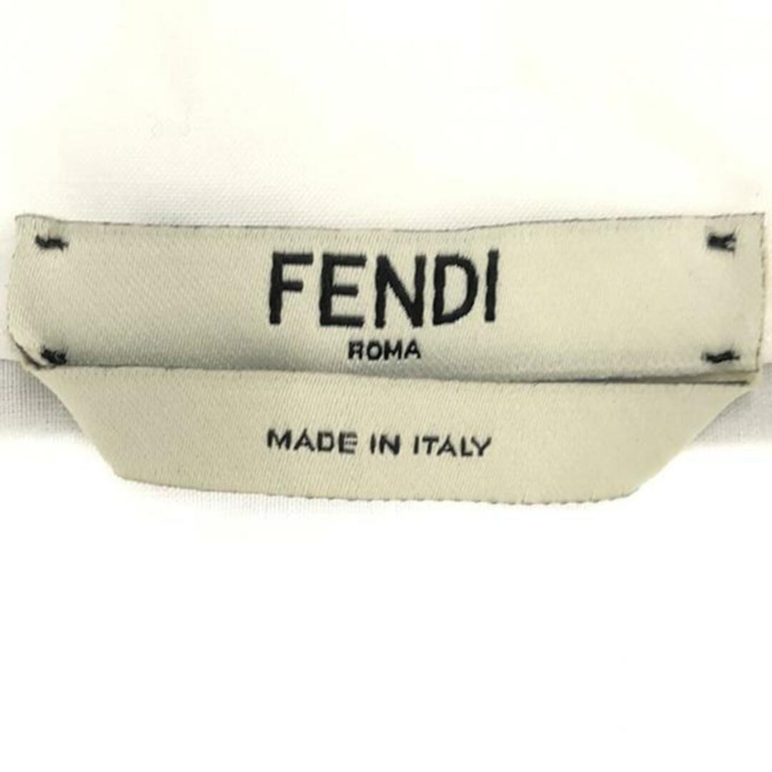 FENDI(フェンディ)のFENDI / フェンディ | JOSHUA VIDES 騙し絵 シャツ | 38 | ホワイト/ブラック | レディース レディースのトップス(シャツ/ブラウス(長袖/七分))の商品写真