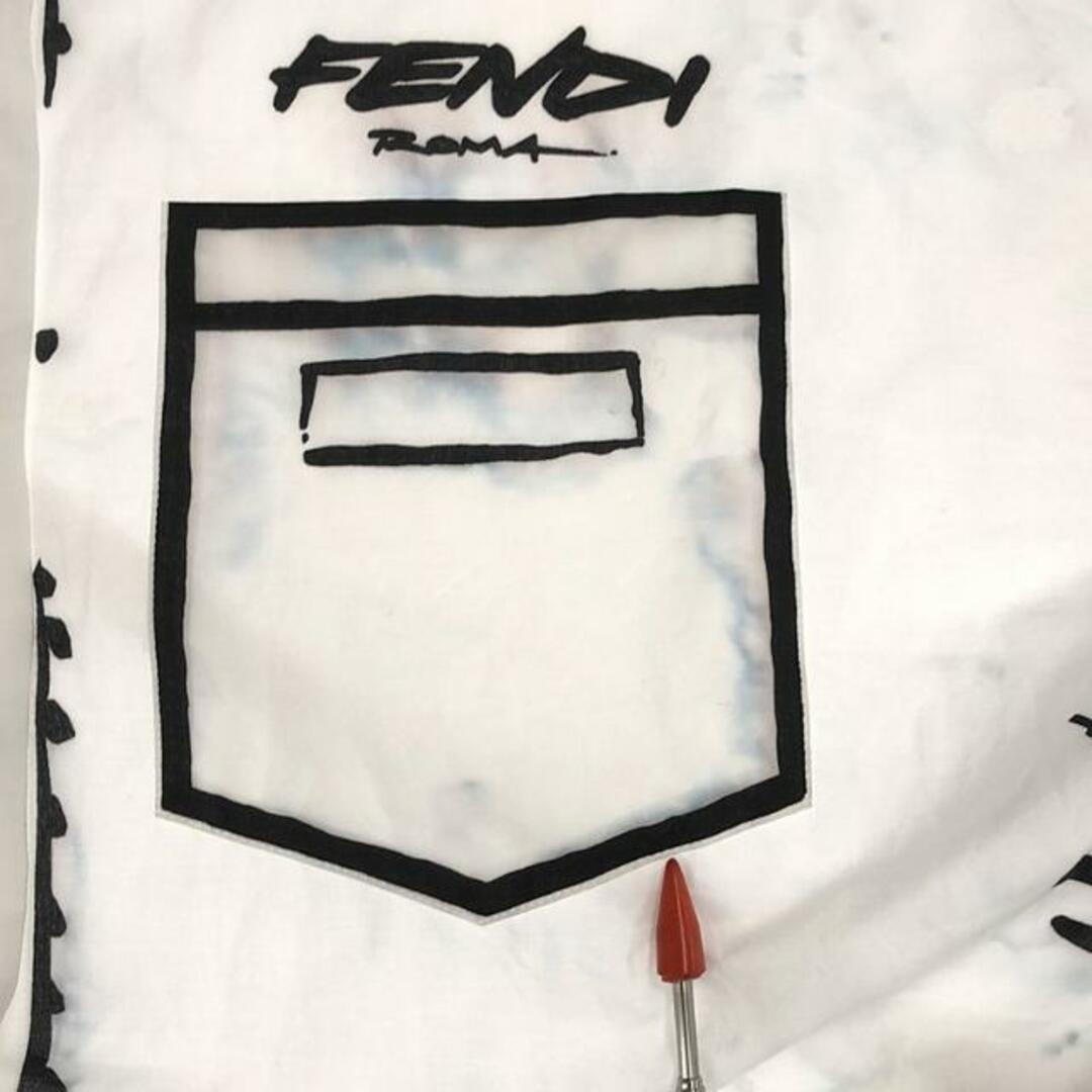 FENDI(フェンディ)のFENDI / フェンディ | JOSHUA VIDES 騙し絵 シャツ | 38 | ホワイト/ブラック | レディース レディースのトップス(シャツ/ブラウス(長袖/七分))の商品写真