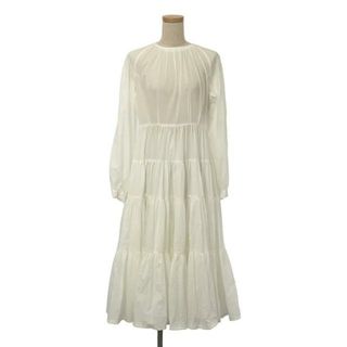 foufou / フーフー | 【THE DRESS #29】waltz raglan sleeves tiered dress | 0 | ホワイト | レディース(ロングワンピース/マキシワンピース)