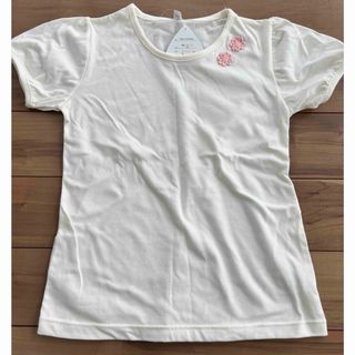 新品未使用　tシャツ 半袖　女の子　白(Tシャツ/カットソー)