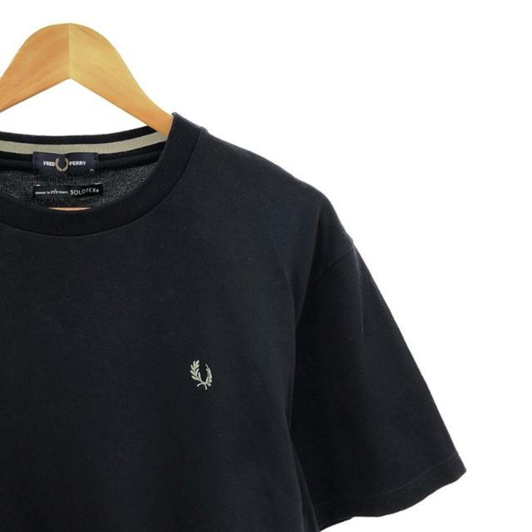 FRED PERRY(フレッドペリー)のFRED PERRY / フレッドペリー | SOLOTEX 鹿の子 クルーネックTシャツ | XL | ネイビー | メンズ メンズのトップス(Tシャツ/カットソー(半袖/袖なし))の商品写真