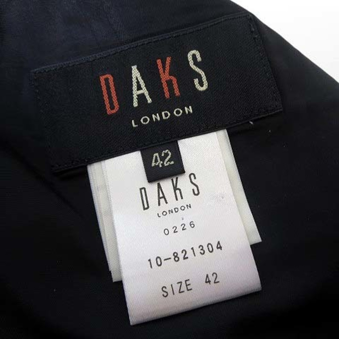 DAKS(ダックス)のダックス DAKS スカート ロング プリーツ 絹 L 42 茶色 エンジ 黒 レディースのスカート(ロングスカート)の商品写真