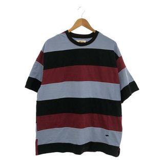 Nasngwam. / ナスングワム | RALPH LAUREN / ラルフ ローレン リメイク パッチワーク オーバーカットソー /  鹿の子 Tシャツ | XL | ブラック/ボルドー/ブルー | メンズ(Tシャツ/カットソー(半袖/袖なし))