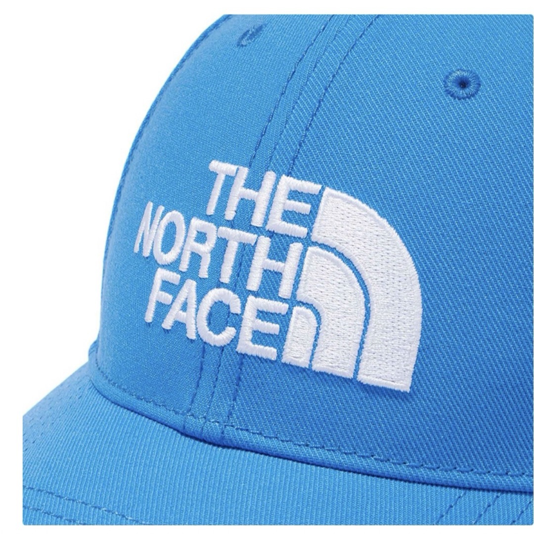 THE NORTH FACE(ザノースフェイス)の【美品】ノースフェイス TNFロゴキャップ SC(スーパーソニックブルー) 帽子 キッズ/ベビー/マタニティのこども用ファッション小物(帽子)の商品写真