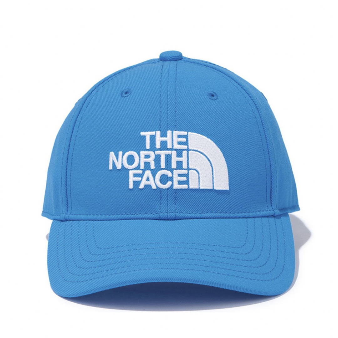 THE NORTH FACE(ザノースフェイス)の【美品】ノースフェイス TNFロゴキャップ SC(スーパーソニックブルー) 帽子 キッズ/ベビー/マタニティのこども用ファッション小物(帽子)の商品写真