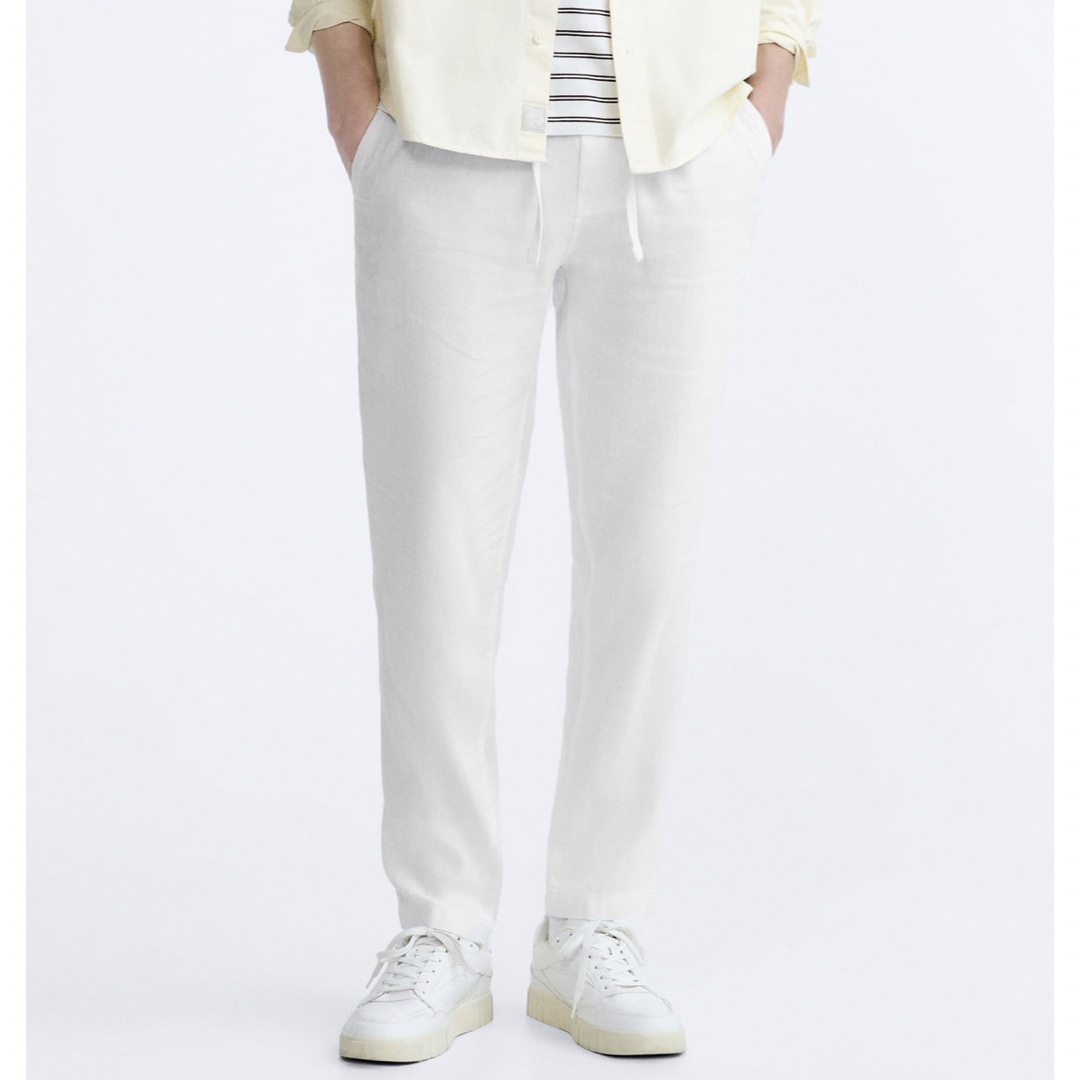 ZARA - ZARA リネン/コットンパンツの通販 by 断捨離SHOP|ザラ ZARA - ZARA リネン/コットンパンツの通販 by 断捨離SHOP|ザラ