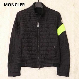 モンクレール(MONCLER)のモンクレール　ROI　シングルライダース　ダウンジャケット　黒　ライン　０サイズ(ダウンジャケット)