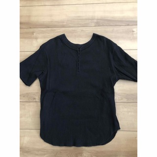 フレディレピ(FREDY REPIT)の黒リブTシャツ(Tシャツ(半袖/袖なし))