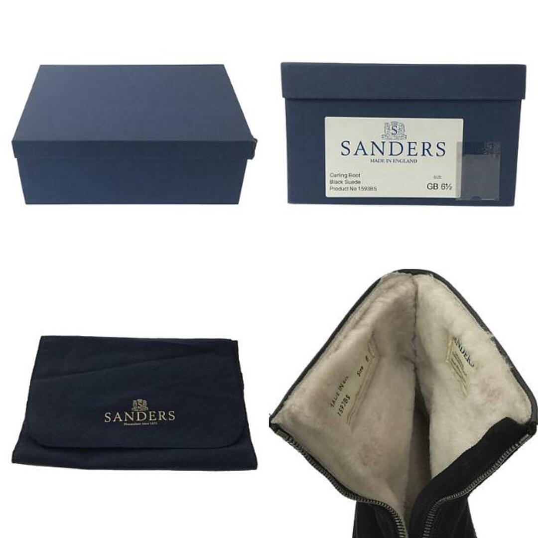 SANDERS(サンダース)の【美品】  SANDERS / サンダース | Curling Boot / カーリング スエード レザー ムートンブーツ | 6 1/2 | ブラック | メンズ メンズの靴/シューズ(ブーツ)の商品写真