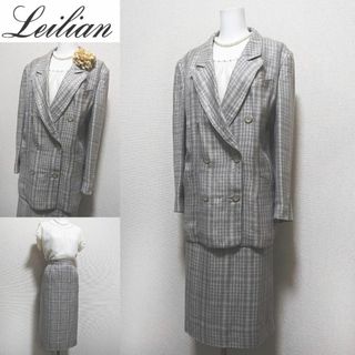 レリアン(leilian)の■【美品】レリアン　セレモニースーツ　セットアップ　13号(スーツ)