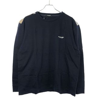 ブラックレーベルクレストブリッジ(BLACK LABEL CRESTBRIDGE)のBLACK LABEL CRESTBRIDGE ブラックレーベルクレストブリッジ チェックショルダー ロングスリーブカットソー ネイビー LL 51P23-413-28(Tシャツ/カットソー(七分/長袖))