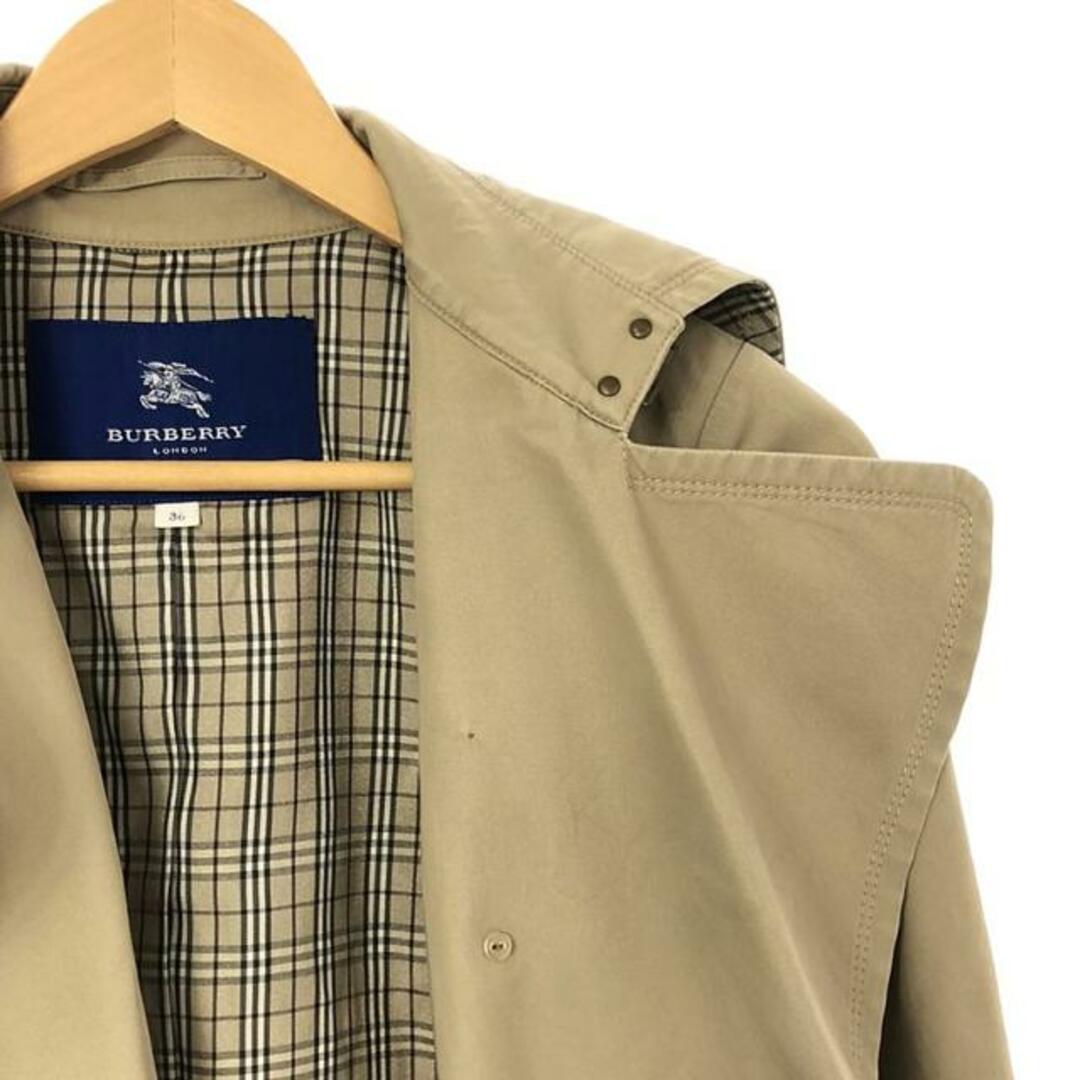 BURBERRY BLUE LABEL / バーバリーブルーレーベル | チェック裏地 トレンチコート | 36 | ベージュ | レディース レディースのジャケット/アウター(その他)の商品写真