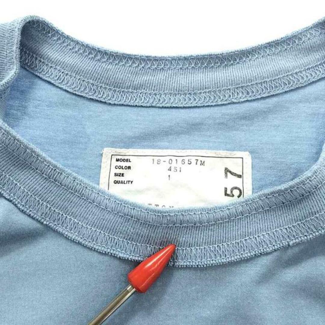sacai(サカイ)のsacai / サカイ | パネル切替 ポケットTシャツ | 1 | ブルー | メンズ メンズのトップス(Tシャツ/カットソー(半袖/袖なし))の商品写真