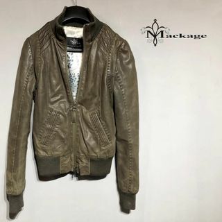 マッカージュ(Mackage)のマッカージュ Mackage レザージャケット XS ライダース(ライダースジャケット)