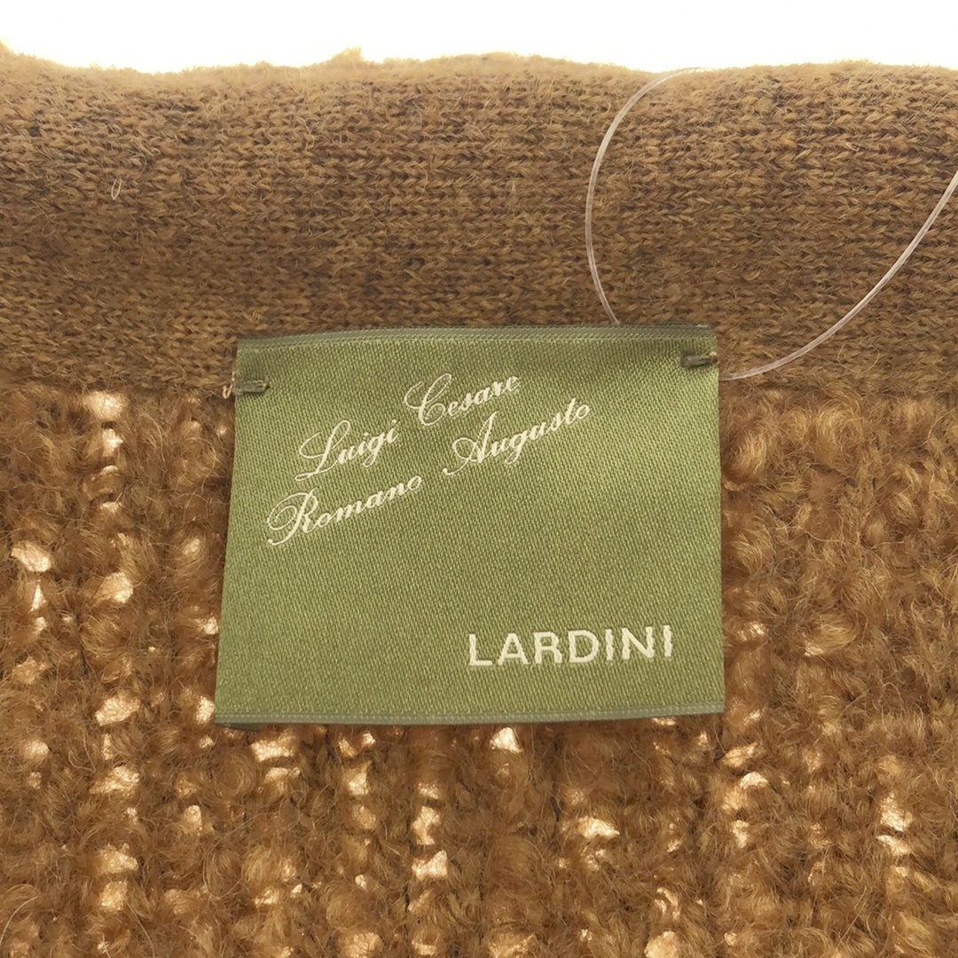 LARDINI(ラルディーニ)のLARDINI ラルディーニ アルパカナイロンニットカーディガン ブラウン系 M JQCDUCCIO メンズのトップス(カーディガン)の商品写真