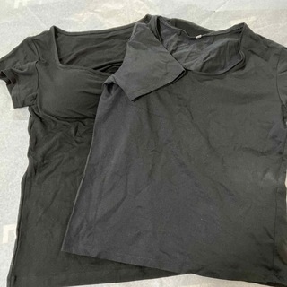 ベルメゾン(ベルメゾン)の週末セール　半袖　黒トップス2枚セット(Tシャツ(半袖/袖なし))