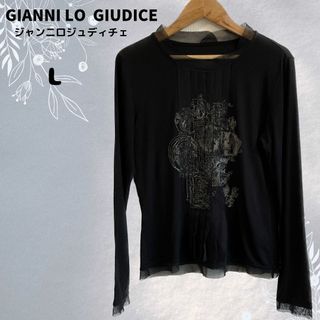 GIANNI LO GIUDICE - GIANNI LO GIUDICE 日本製 ブラウス カットソー 長袖 トップス