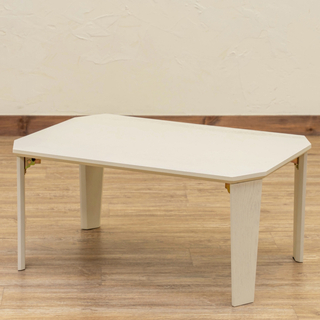 PARKER 折脚テーブル 70×50 ホワイト(ローテーブル)
