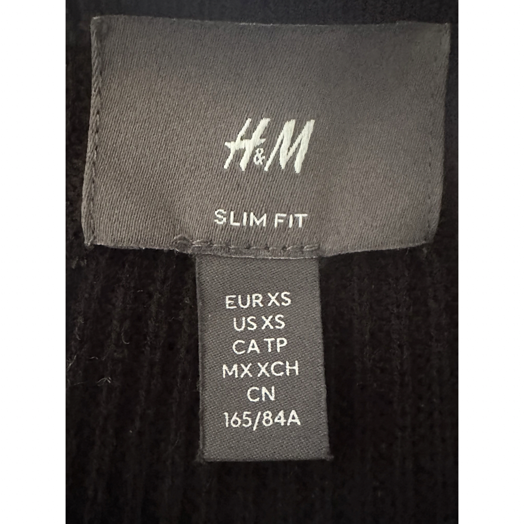 H&M(エイチアンドエム)の■Ｈ＆Ｍ　メンズ　ハーフジップニット　ニットプルオーバー レディースのトップス(ニット/セーター)の商品写真