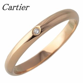 カルティエ(Cartier)のカルティエ ダイヤ リング 1895 ウェディング 1PD #53 幅2.5mm AU750YG 新品仕上げ済 Cartier【16682】(リング(指輪))