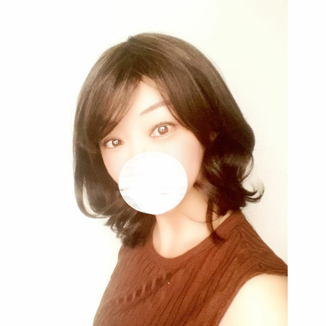 銀座サロン KAZUE WIG キューティーミディアム マロンブラウンの 銀座サロン KAZUE WIG キューティーミディアム マロンブラウンの