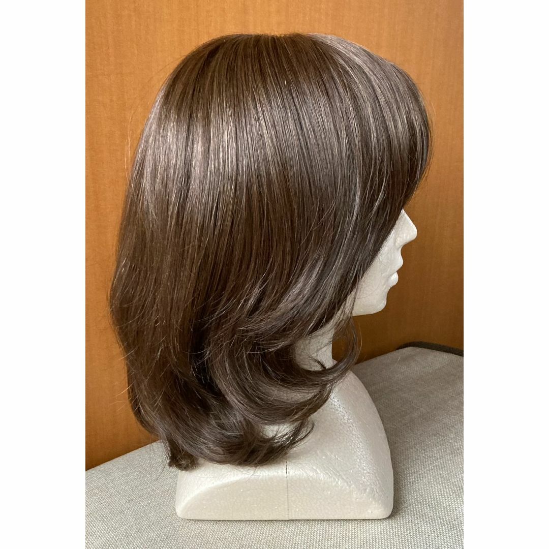 銀座サロン KAZUE WIG キューティーミディアム マロンブラウンの 銀座サロン KAZUE WIG キューティーミディアム マロンブラウンの