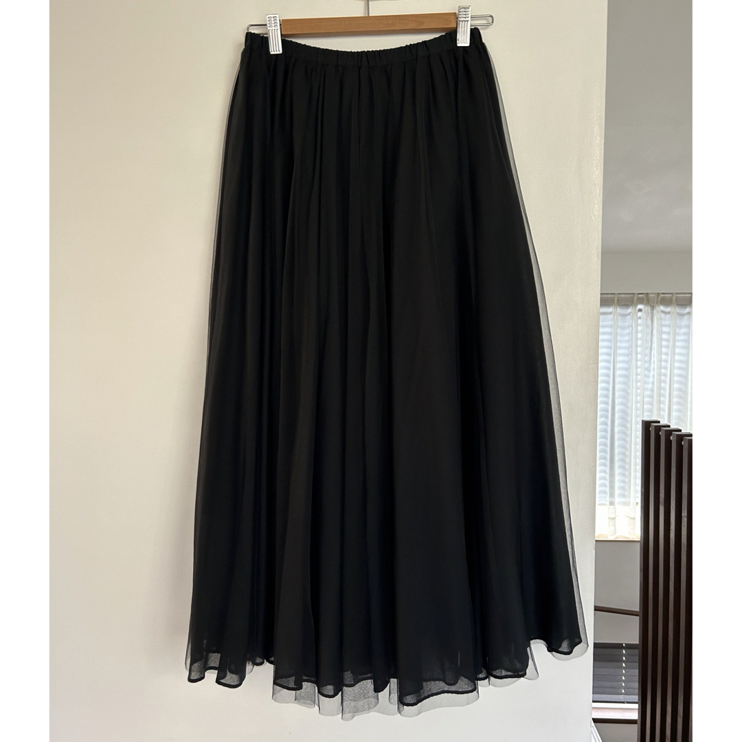 GALLARDA GALANTE(ガリャルダガランテ)のチュールスカート（ブラック） レディースのスカート(ロングスカート)の商品写真