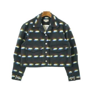 ドリスヴァンノッテン(DRIES VAN NOTEN)のDRIES VAN NOTEN ブルゾン（その他） S 黒系x白x青等(総柄) 【古着】【中古】(その他)