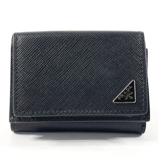 プラダ(PRADA)のプラダ 三つ折り財布 ラクマ店  2MH021 ブラック(折り財布)