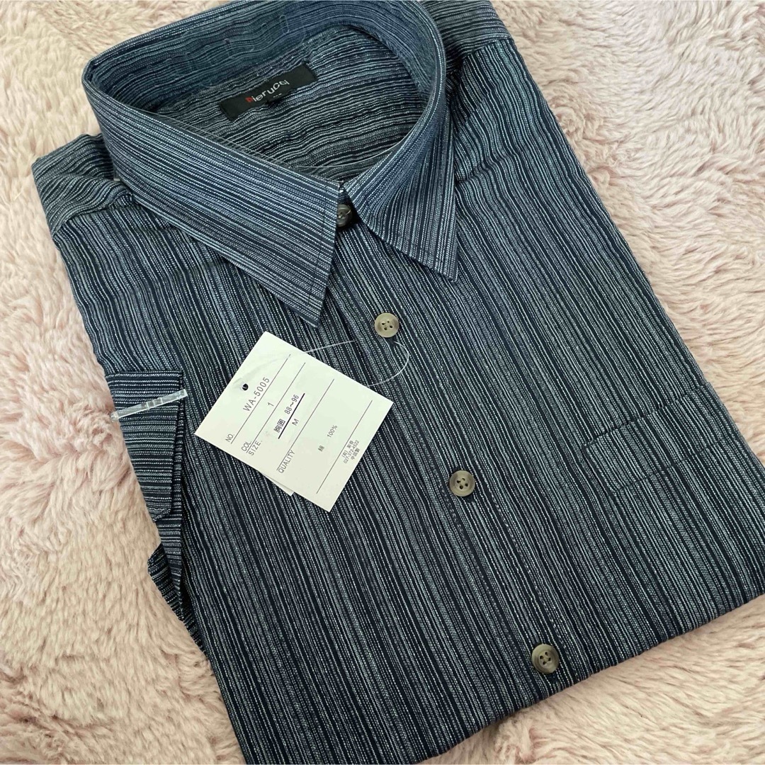 父の日　pierucci ITALY   ピエルッチイタリー　メンズ七分シャツM メンズのトップス(Tシャツ/カットソー(半袖/袖なし))の商品写真